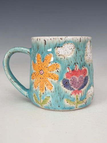 Wheel Thrown and Hand Decorative Mug