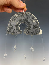 Load image into Gallery viewer, Handmade Porcelain Sun-catcher with Mother Of Pearl Luster