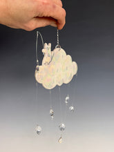 Load image into Gallery viewer, Handmade Porcelain Sun-catcher with Mother Of Pearl Luster