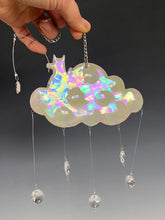 Load image into Gallery viewer, Handmade Porcelain Sun-catcher with Mother Of Pearl Luster