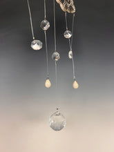 Load image into Gallery viewer, Handmade Porcelain Sun-catcher with Mother Of Pearl Luster