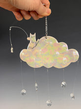 Load image into Gallery viewer, Handmade Porcelain Sun-catcher with Mother Of Pearl Luster