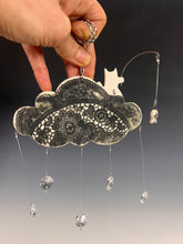 Load image into Gallery viewer, Handmade Porcelain Sun-catcher with Mother Of Pearl Luster