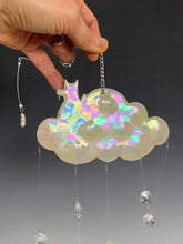 Load image into Gallery viewer, Handmade Porcelain Sun-catcher with Mother Of Pearl Luster