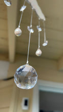 Load image into Gallery viewer, Handmade Porcelain Sun-catcher with Mother Of Pearl Luster