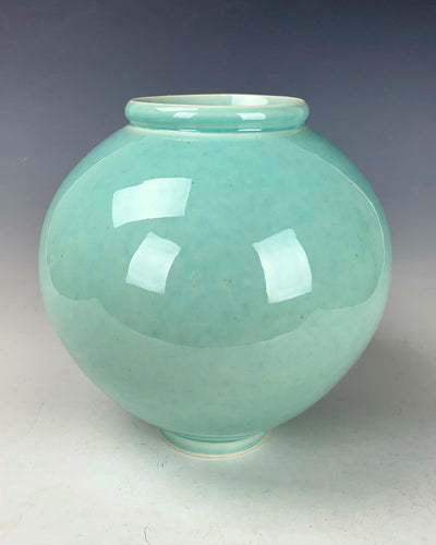 Korean Traditional Wheel thrown Moon Jar by Galaxy Clay Fine Art