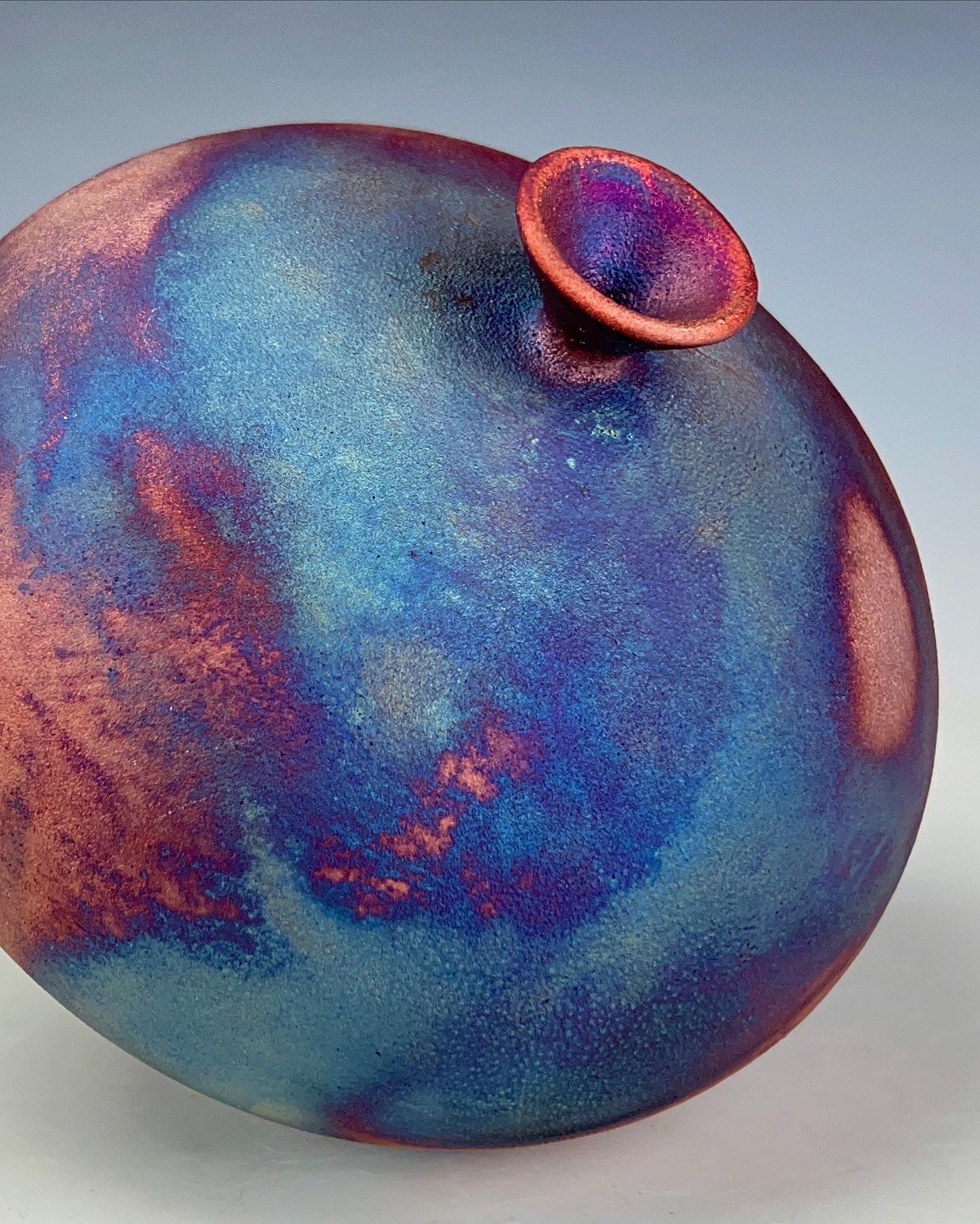 Wheel Thrown Ceramic Raku Vase Fine Art by Galaxy Clay – galaxyclay